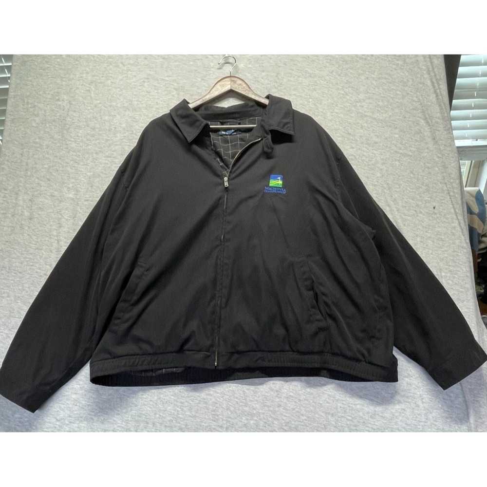 Polo Ralph Lauren Windbreaker Jacket Mens 3XB Black Wachovia Championship Golf